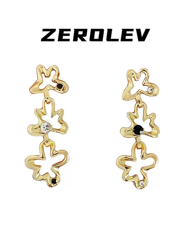 Fashion Metal Flower Earrings